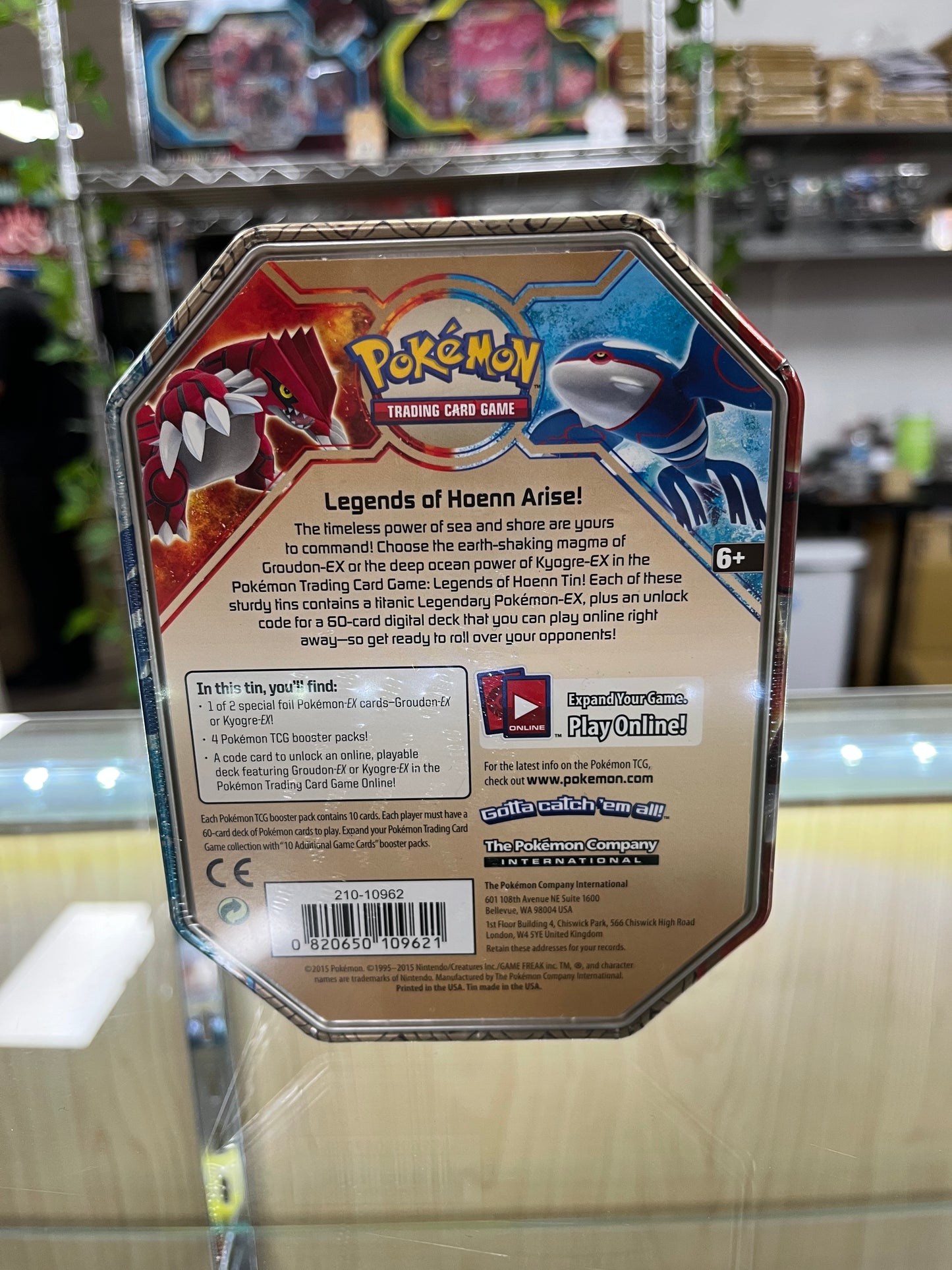 Legend of Hoenn Tin [Kyogre EX]